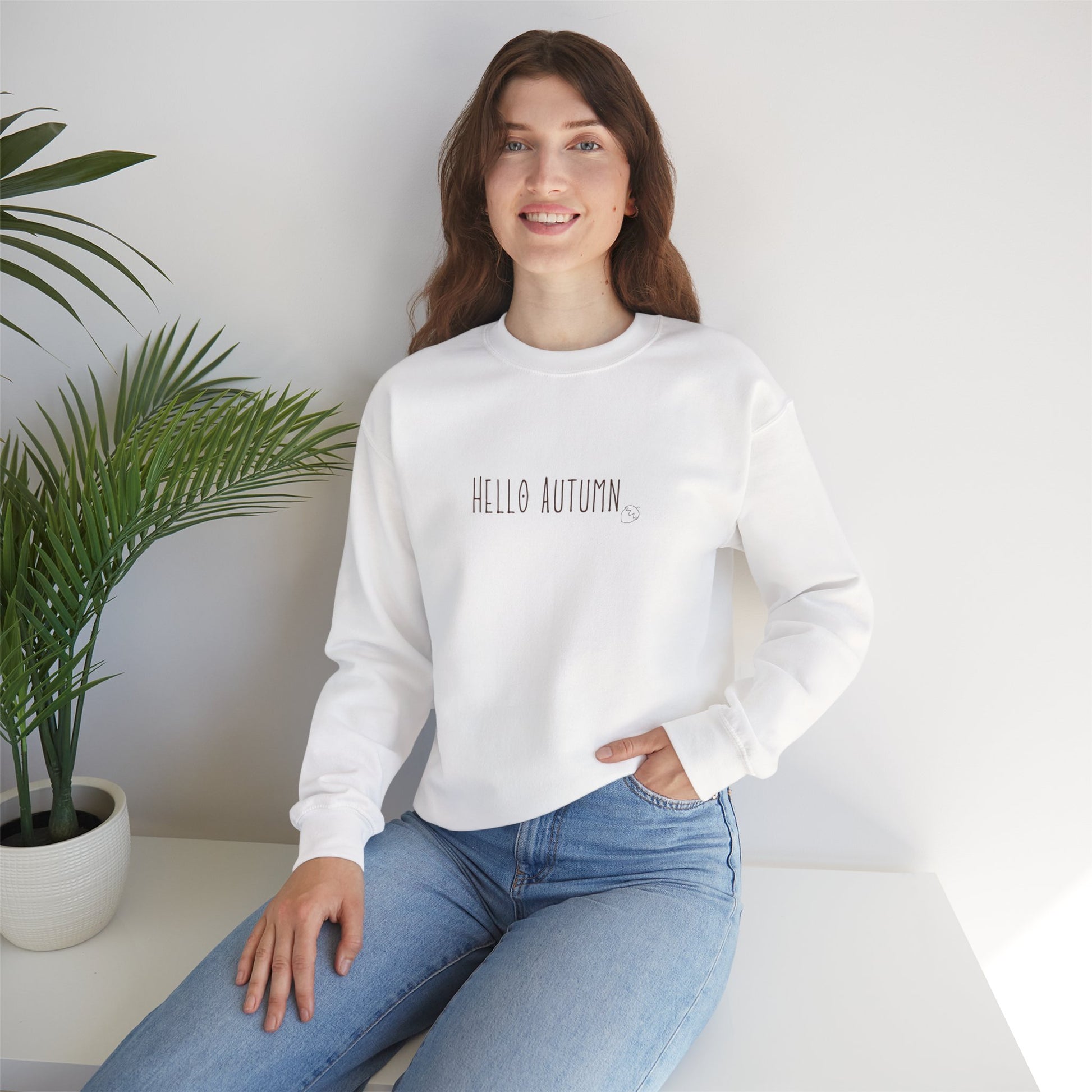 Cozy Autumn Crewneck Sweatshirt - Unisex Warmth, Great for Layering, Seasonal Style