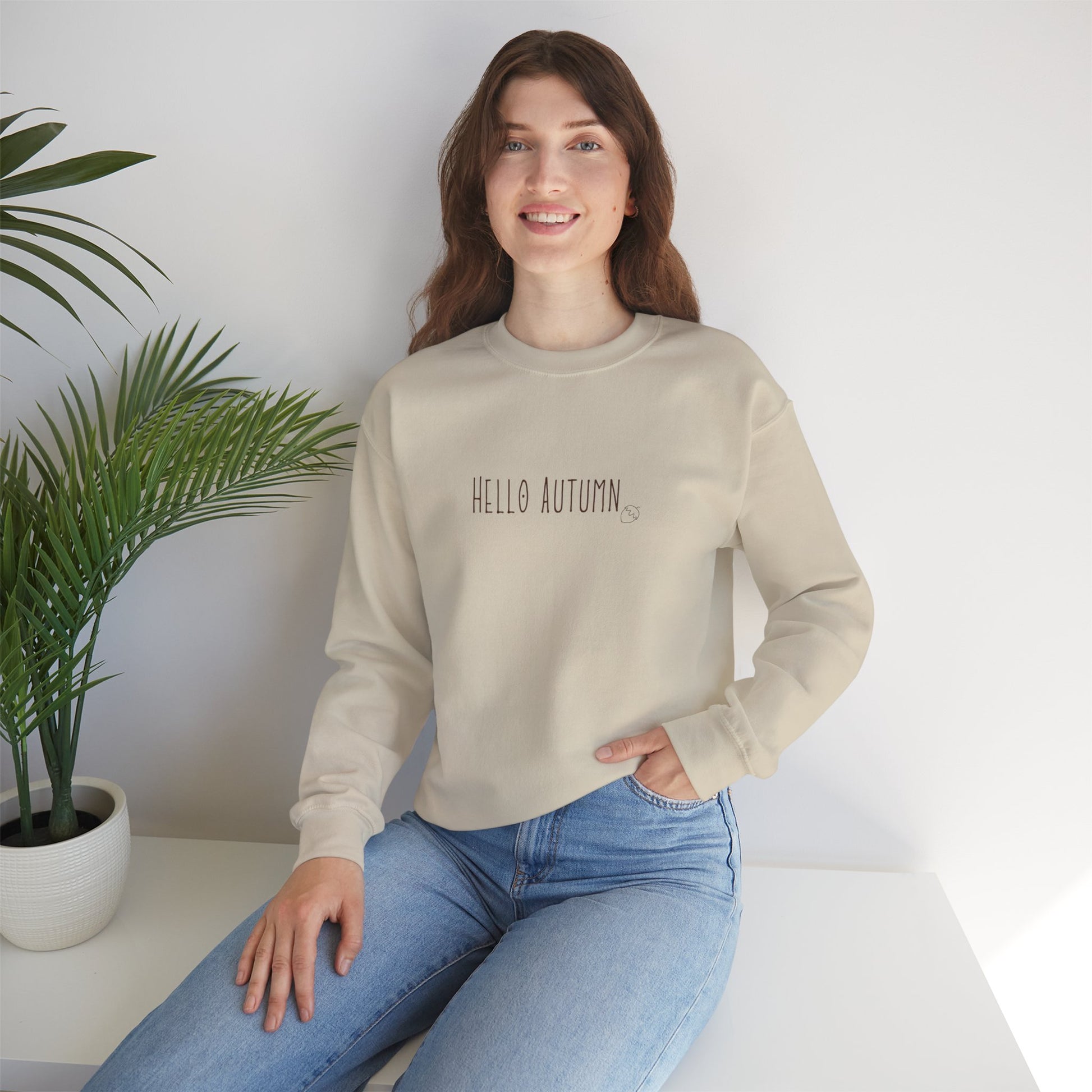 Cozy Autumn Crewneck Sweatshirt - Unisex Warmth, Great for Layering, Seasonal Style