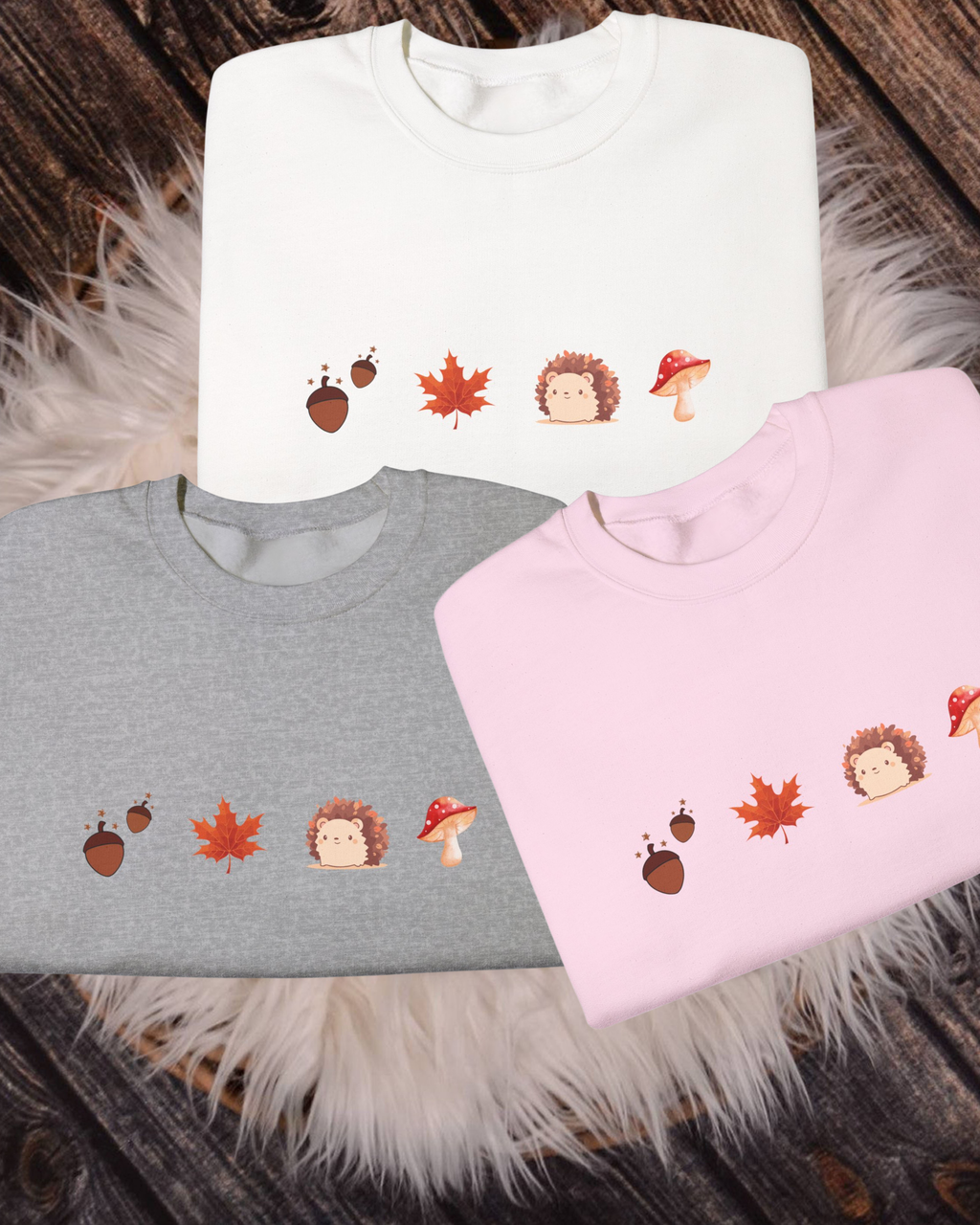 Autumn Vibes Unisex Crewneck Sweatshirt, Fall Fashion Cozy Sweater Gift