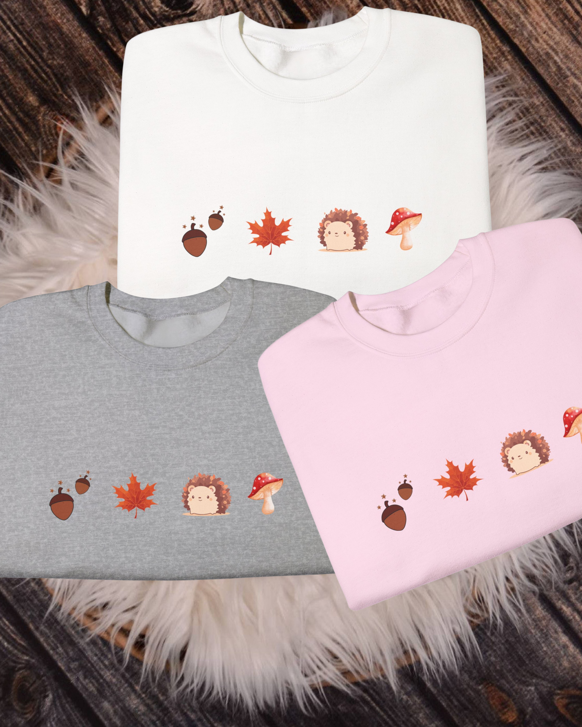 Autumn Vibes Unisex Crewneck Sweatshirt, Fall Fashion Cozy Sweater Gift