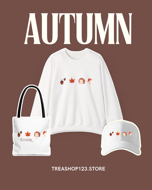 Autumn Themed Tote Bag | Eco-Friendly Shopping Bag