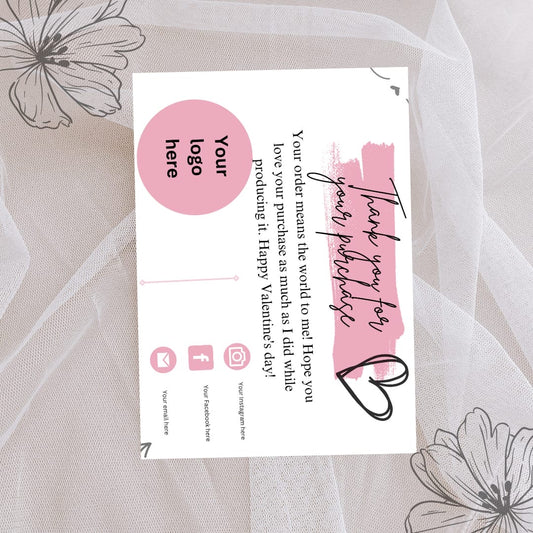 Valentine Customizable Business Card